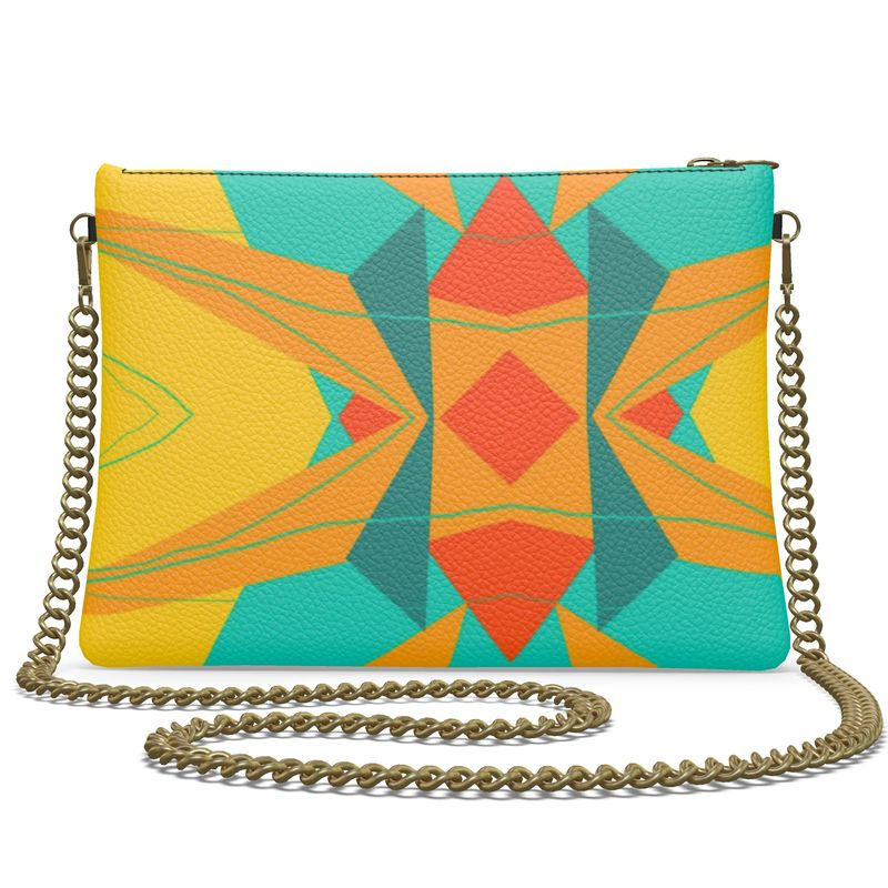 Prism Crossbody Bag in Yellow/Aqua