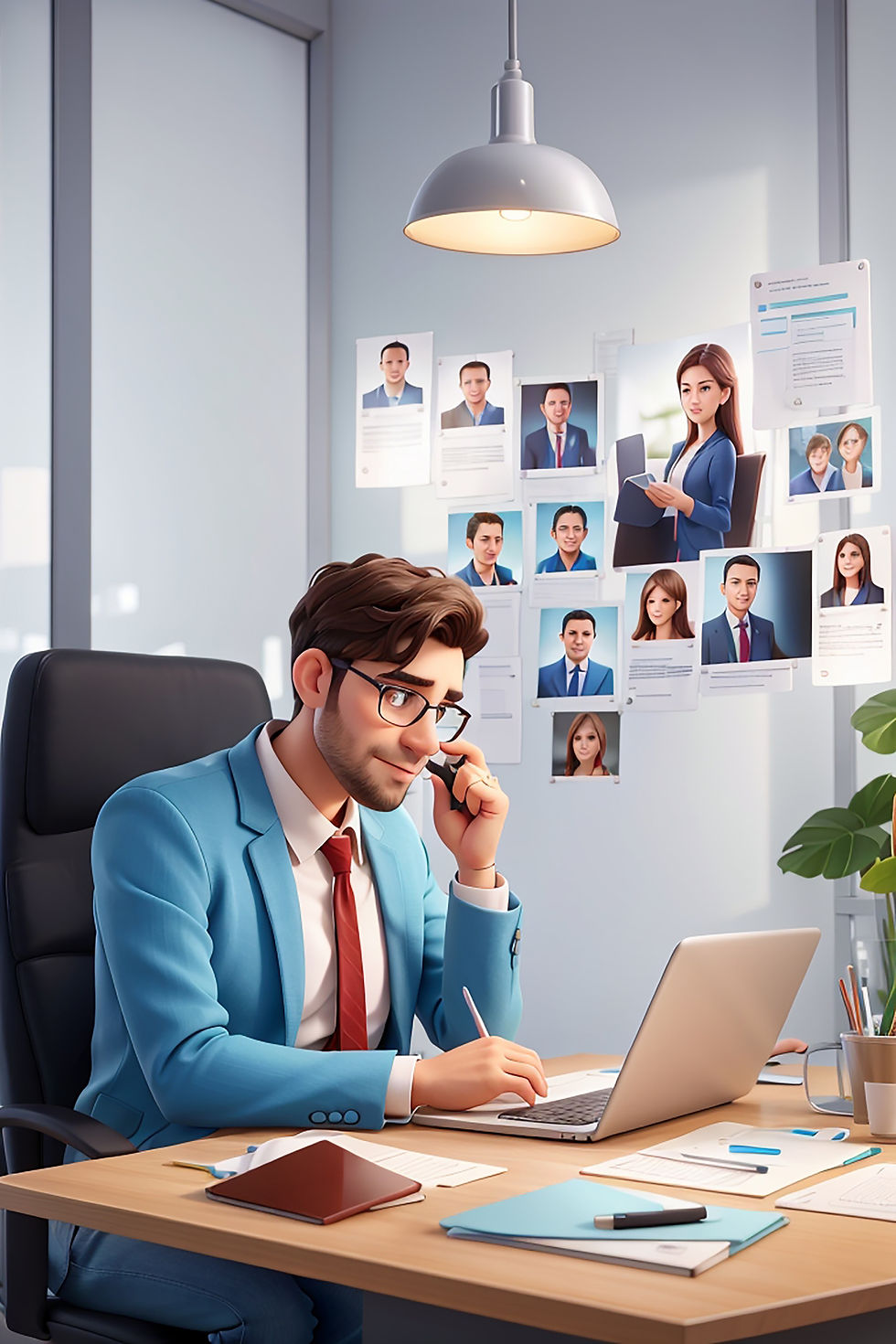 hr-manager-choosing-applicants-resume-flat-vector-illustration-recruiter-employer-search-s