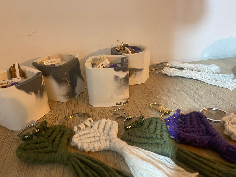 Miniatura: llavero Corazon Macrame