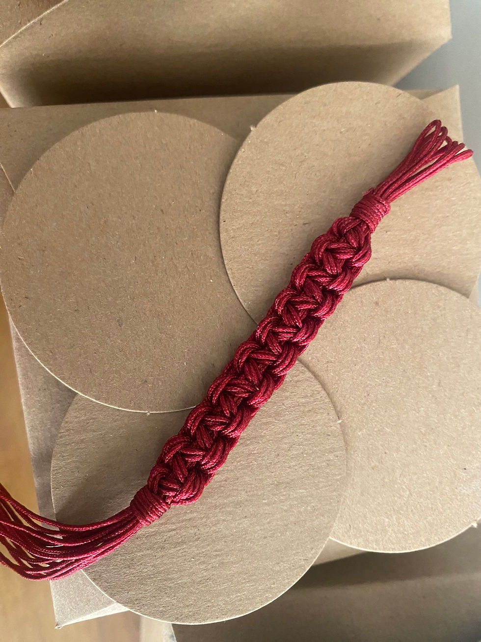 Miniatura: Llavero trenza macramé
