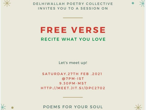 Virtual meetup - FREE Verse