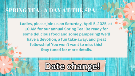 Spring Tea: Brunch at the Spa