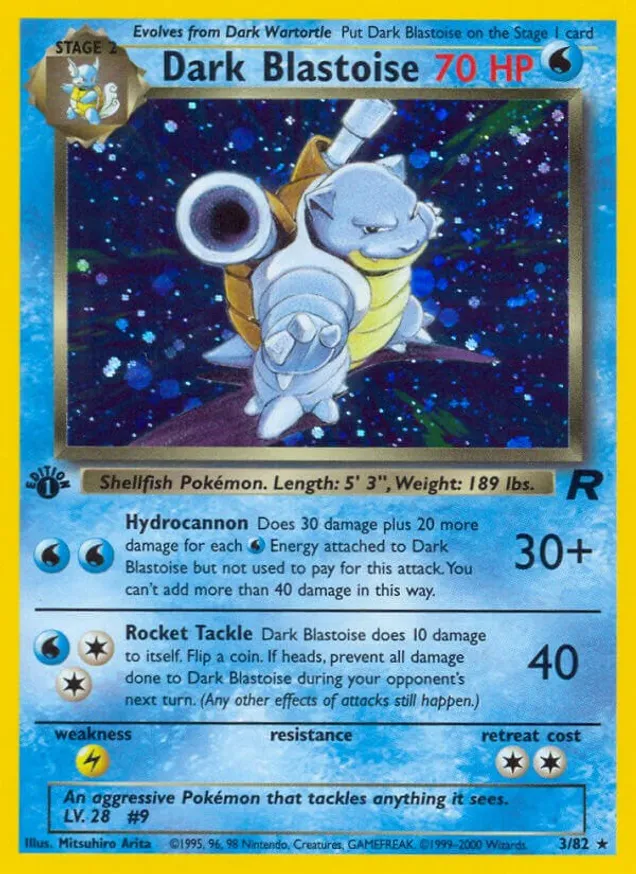 Dark Blastoise Team Rocket Set