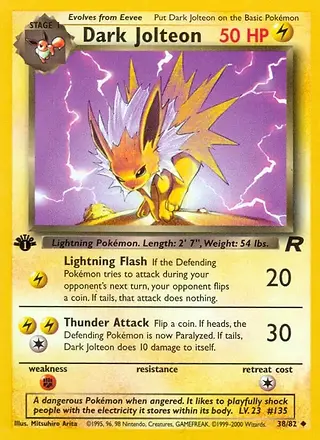 Dark Jolteon Team Rocket Set