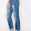 Thumbnail: Mesh Tummy Control High Rise Straight - Jeans