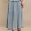 Thumbnail: An Acid Washed Denim Midi - Skirt