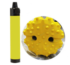 DTH Rock Drill used for drilling through compacted soil, rock and concrete.