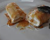 Delicious Mozzarella dipped in honey sauce