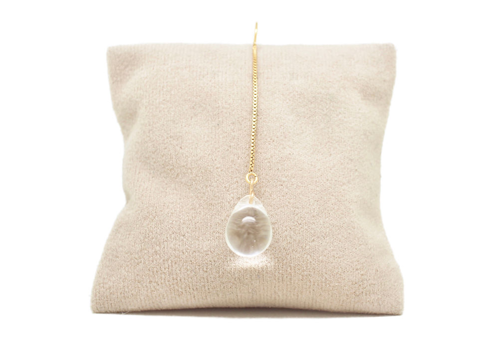 Miniature : boucle d'oreille pendante goutte