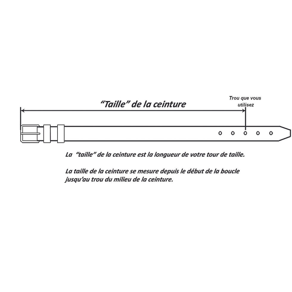Miniature : CEINTURE EN CUIR 40MM BOUCLE BORDS CASSÉS
