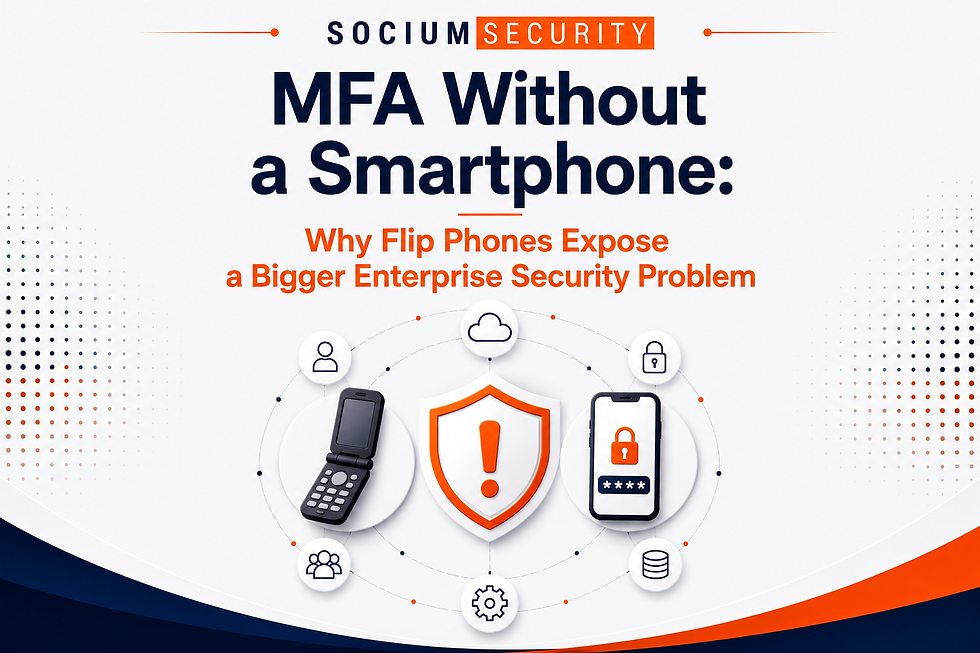 MFA Without a Smartphone: Why Flip Phones Expose a Bigger Enterprise Security Problem