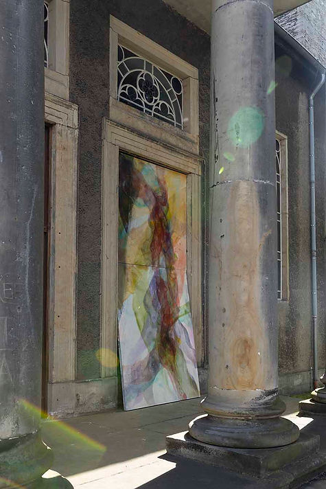Stella Oh art painting Kunst Malerei Installation Default Mode Network Kunstverein Wolfenbüttel Zeichnung Aquarell Papier