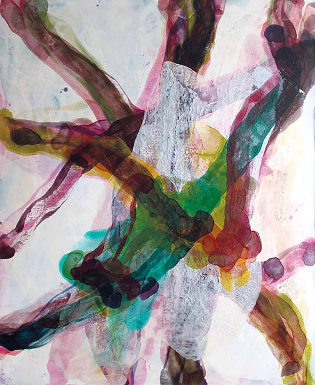 Stella Oh Künstlerin artist Malerei painting Leinwand Canvas 