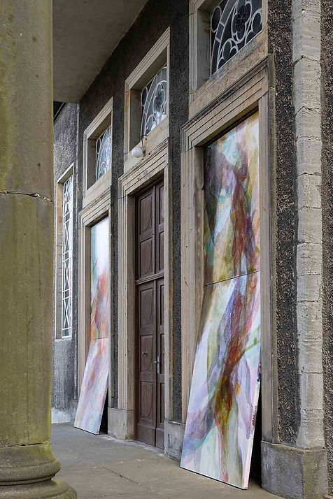 Stella Oh art painting Kunst Malerei Installation Default Mode Network Kunstverein Wolfenbüttel Zeichnung Aquarell Papier