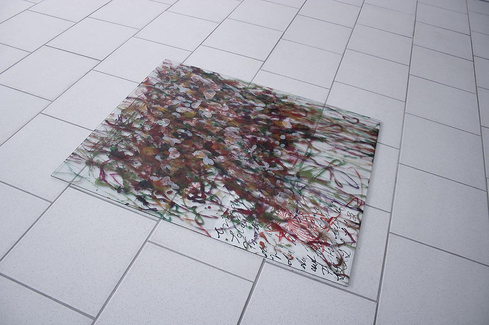 Stella Oh art painting Kunst Malerei Installation Default Mode Network Kunstverein Wolfenbüttel Zeichnung Aquarell Papier