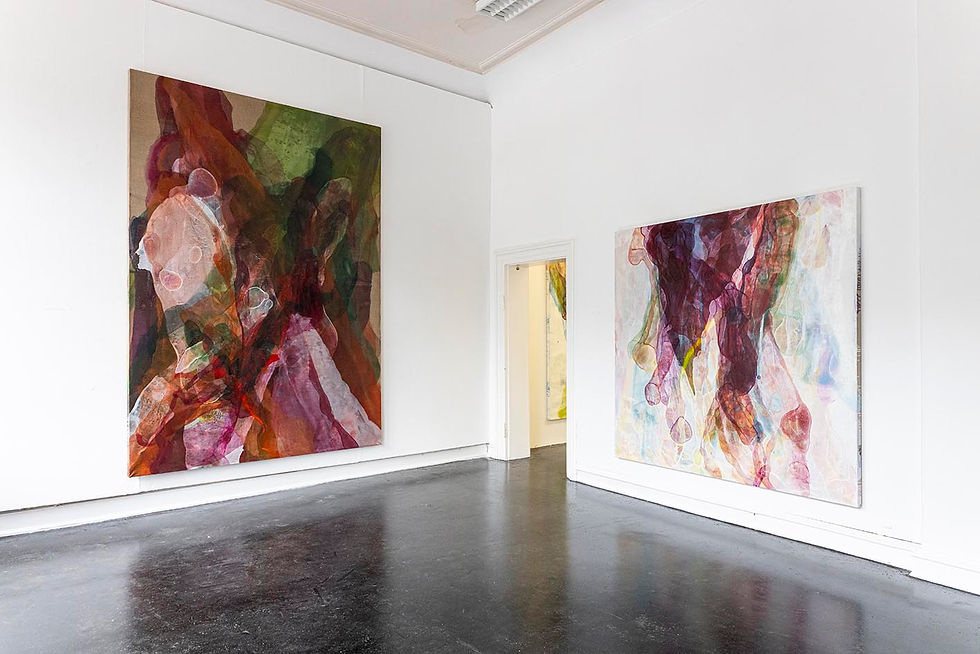 Stella Oh art painting Kunst Malerei Installation Default Mode Network Kunstverein Wolfenbüttel Zeichnung Aquarell Papier