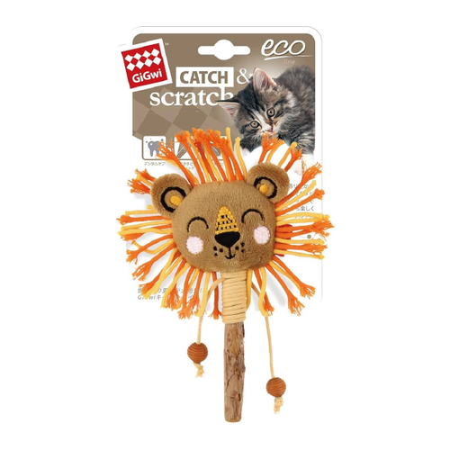 Lion Catch & Scratch Eco line with Slivervine Leaves and Stick main image 0