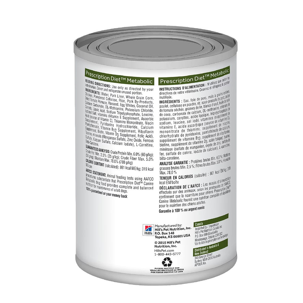 Hill's Prescription Diet Canine Metabolic 369 gr