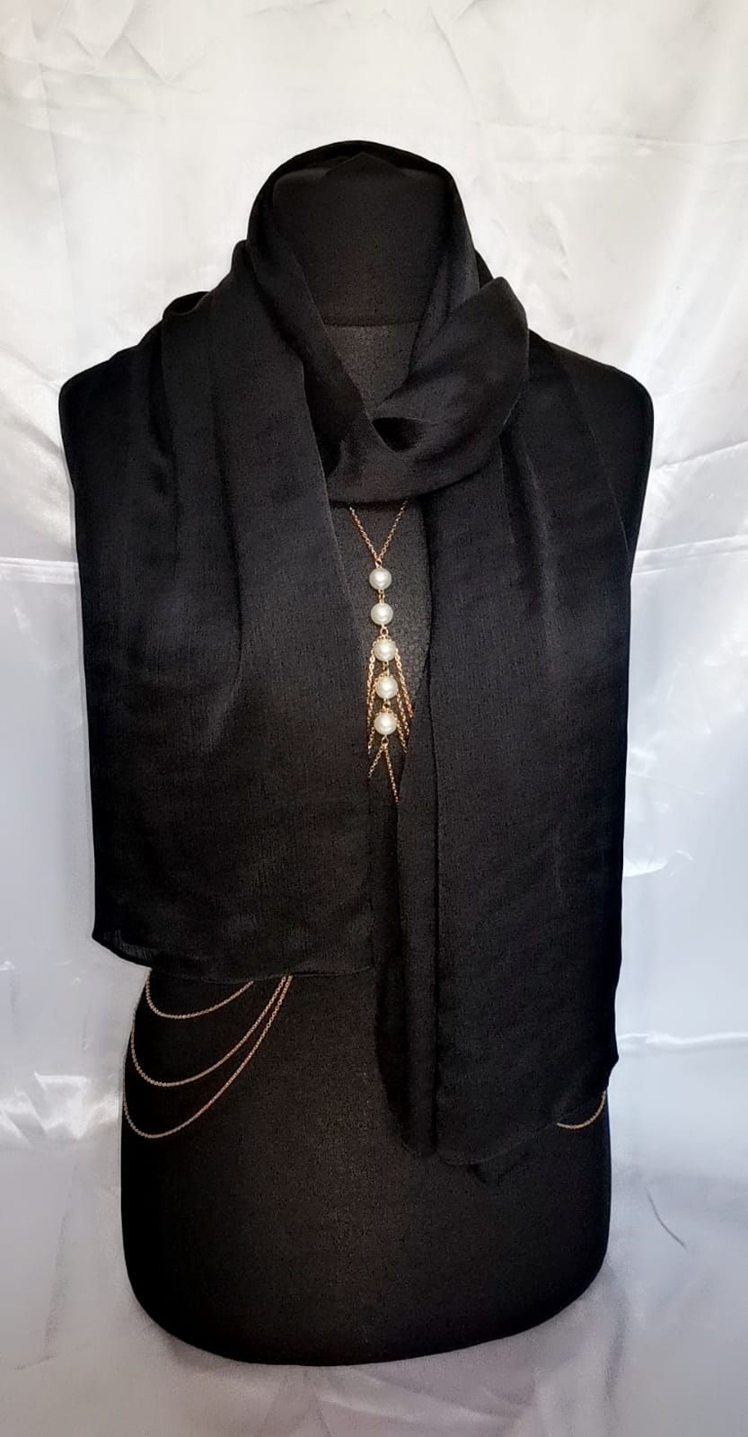 Thumbnail: Chic,Stylish crinkle silk scarf