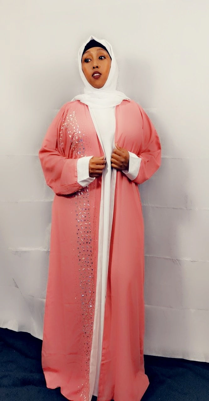 Thumbnail: Style Full and Elegant Pink Abaya