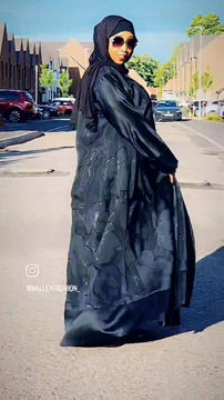 Thumbnail: Classic and Chic Abaya with double layer 