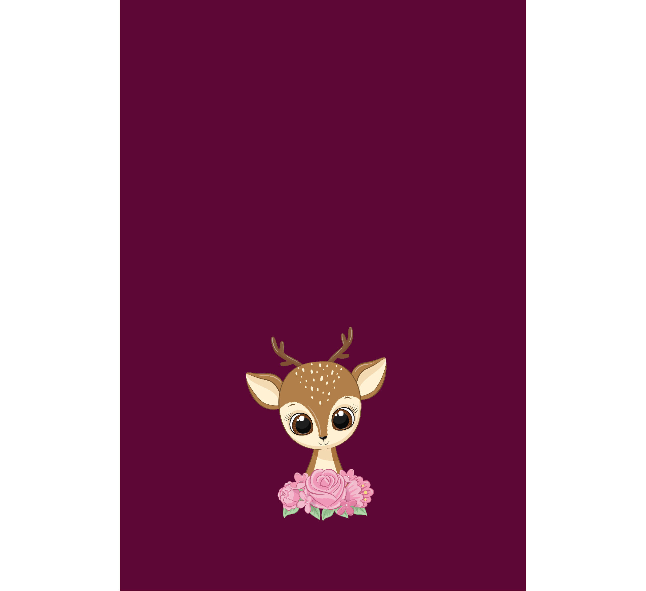 Lätzchen Panel - Reh bordeaux - Baumwollstoff Webware - Eigenproduktion