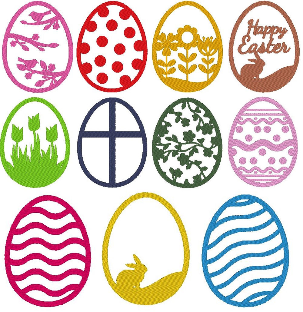 Osterei Stickdatei - Ostern