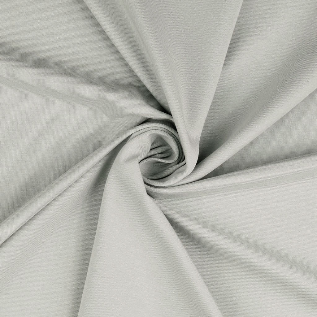 Jersey - Bamboo Baumwolle Viskose uni Hellgrau