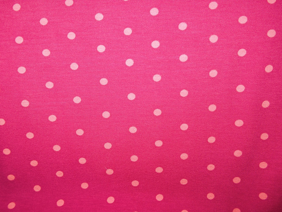 Punkte pink rosa 5mm Jersey Meterware Baumwolljersey