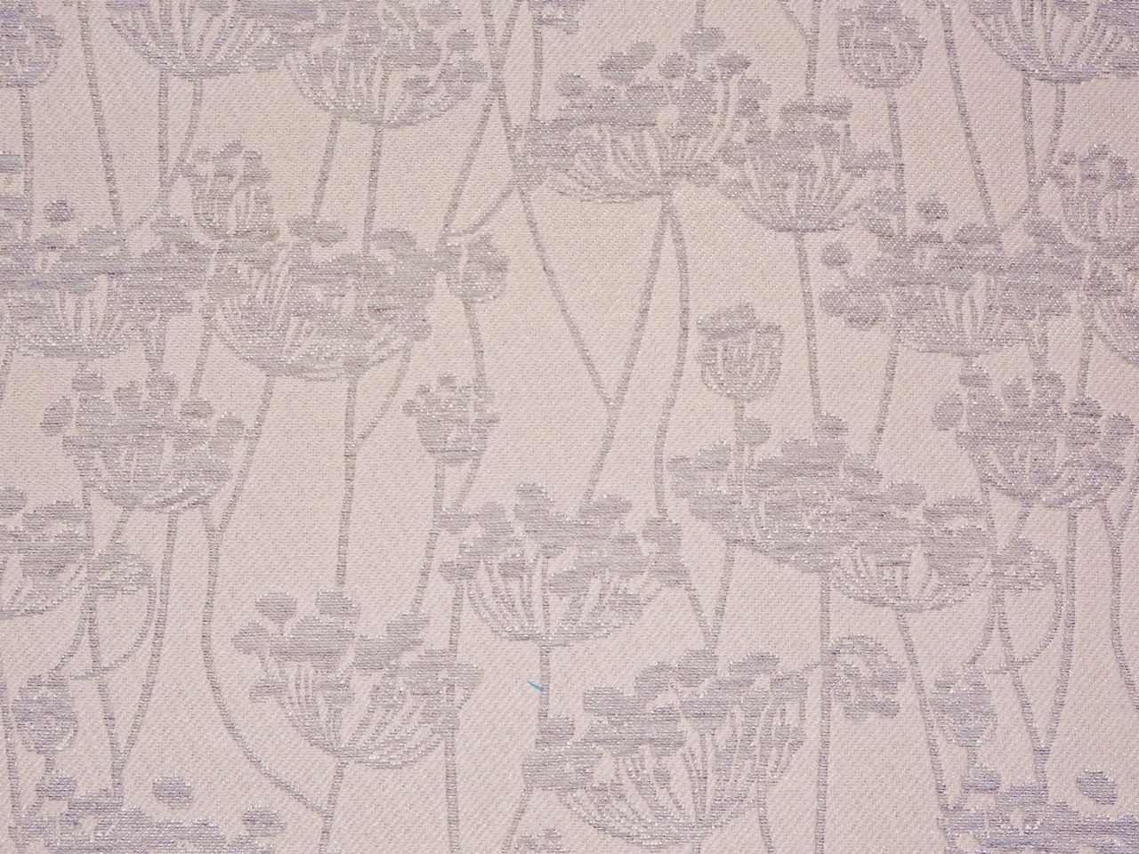 Jacquard - Pusteblumen Dekostoff - zartrosa grau