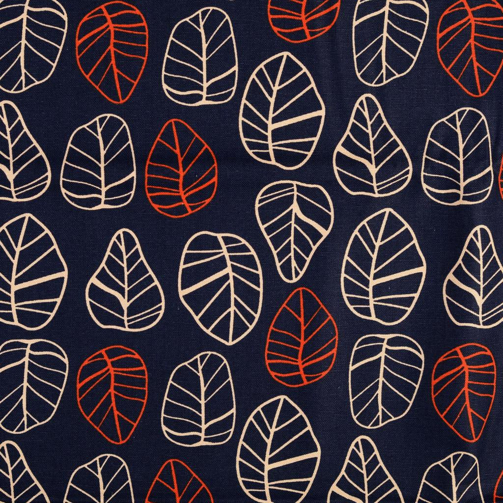 Canvas - Blätter dunkelblau
