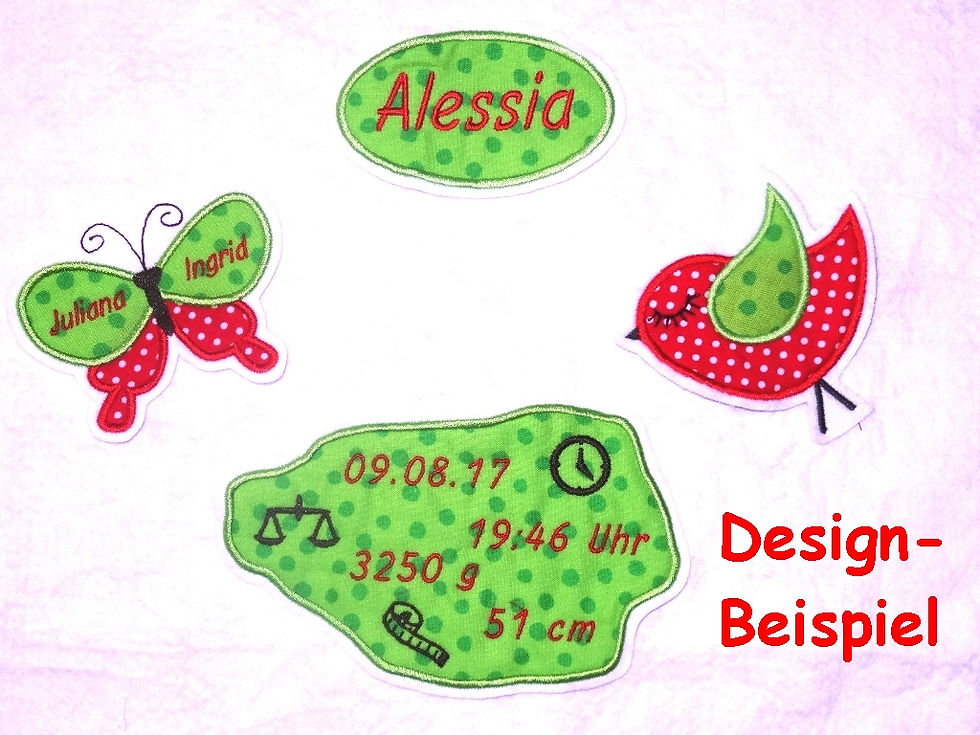 Miniaturbild: Stickdatei zur Geburt - Baby