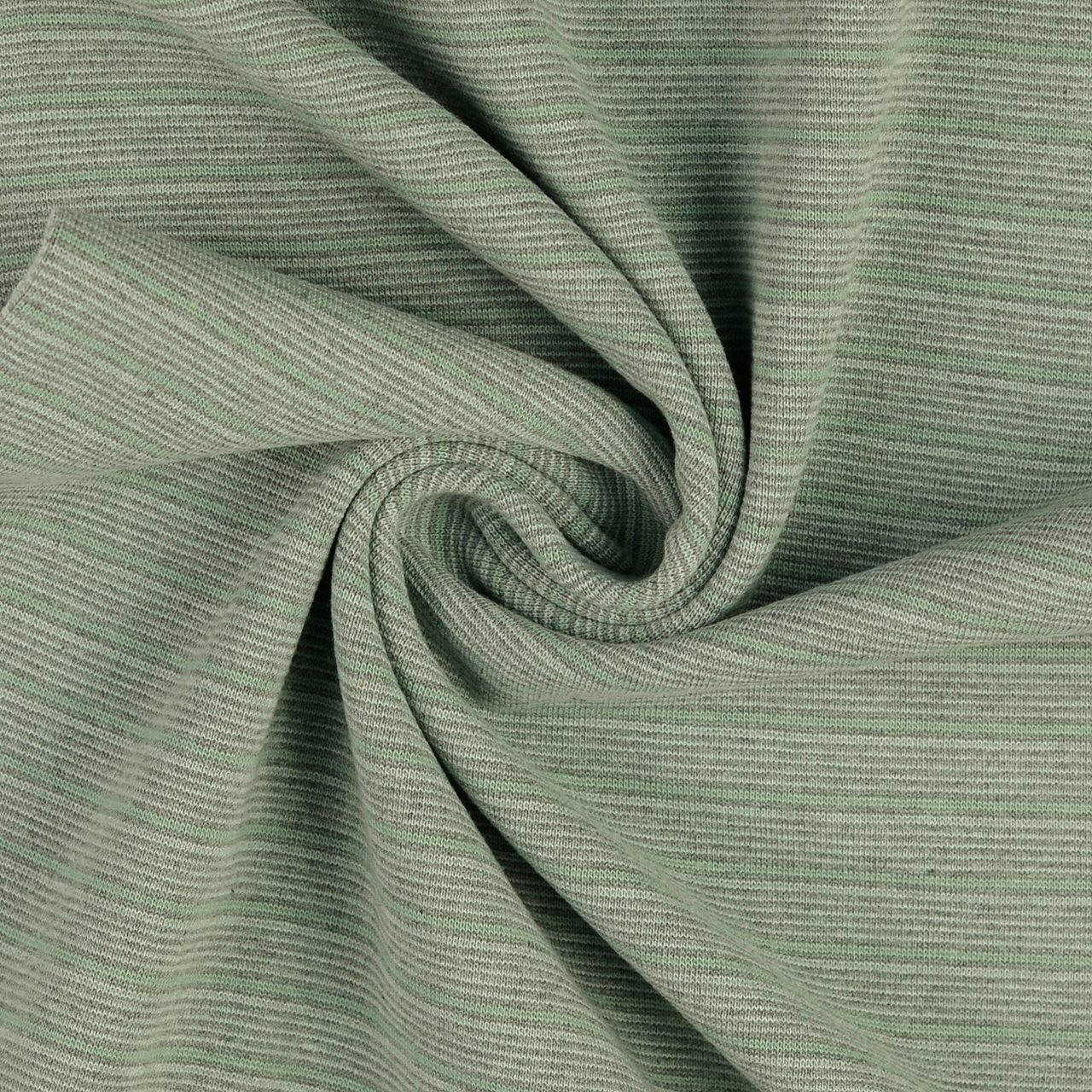 Bündchen gestreift Strickschlauch - Mint Grau Hellgrau