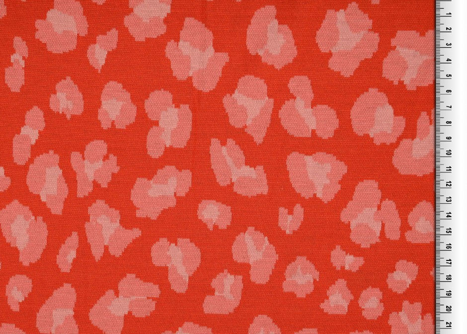 Jacquard rosa hellrot Milliblu´s Meterware edel Jersey Blüten