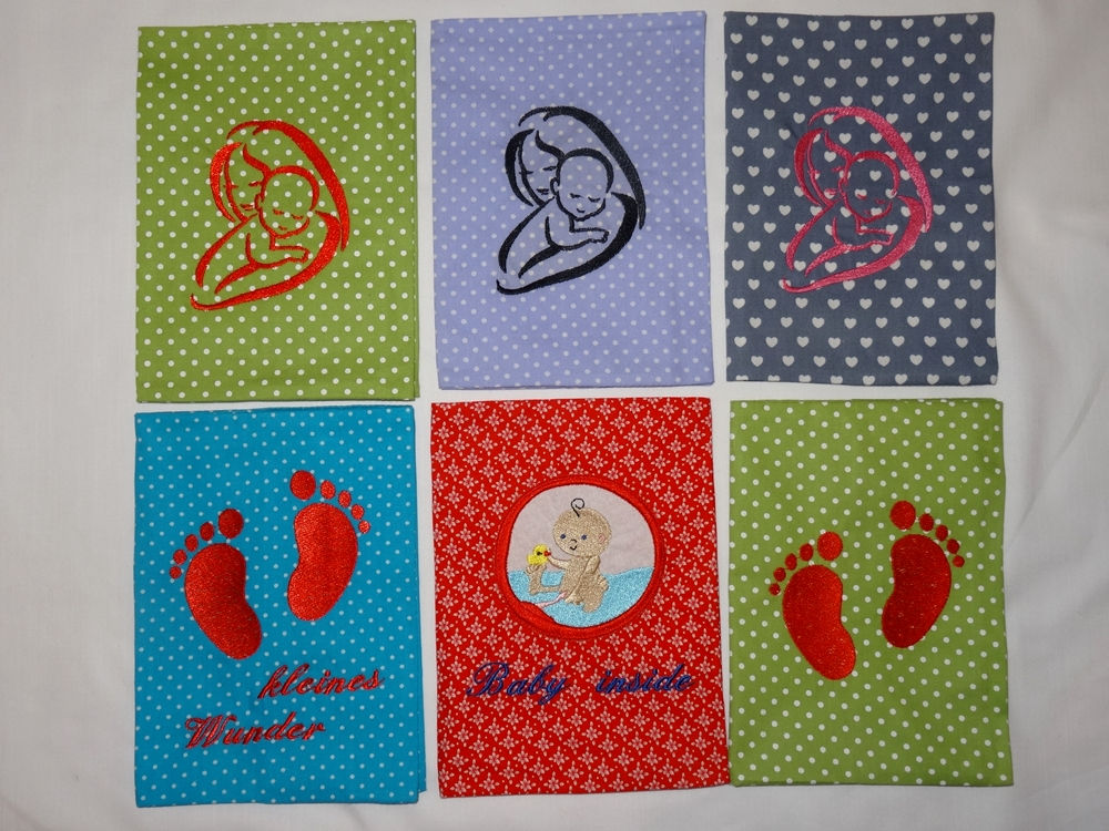 Mutterpasshülle Mama und Baby / Füßchen