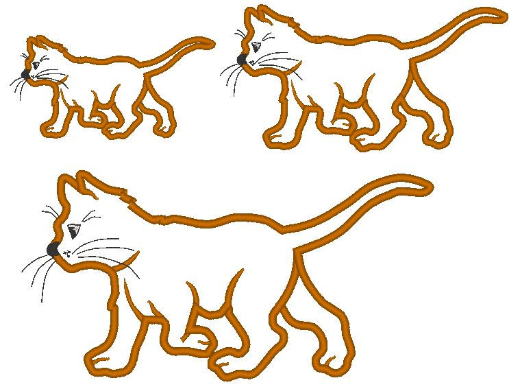 Miniaturbild: Stickdatei - Katze inkl. 2 Kissen ITH