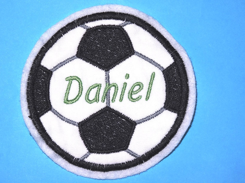 Namensbutton Fußball