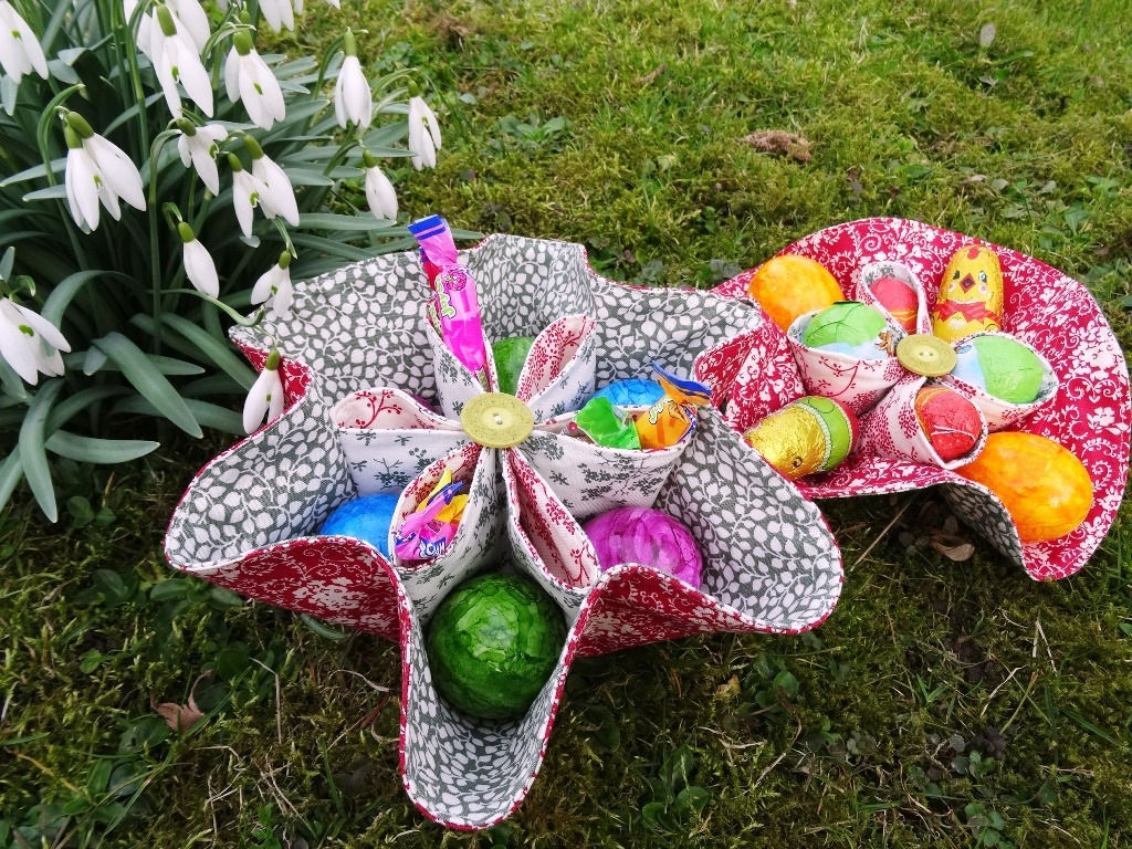 EIERKÖRBCHEN OSTERKÖRBCHEN 2 GRÖSSEN NÄHEN