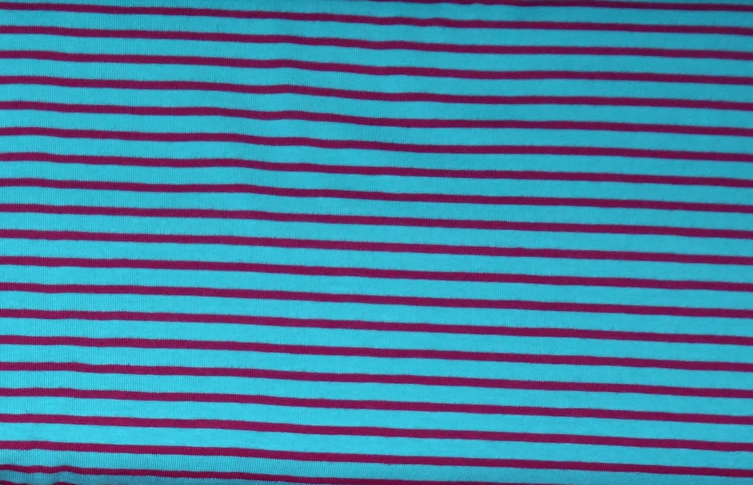 Campan Jersey Streifen türkis dunkelpink Meterware gestreift Ringel