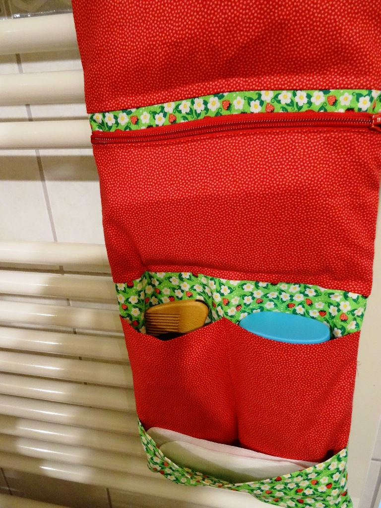 Miniaturbild: Reise Kosmetiktasche zum aufhängen Waschtasche nähen