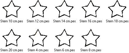Miniaturbild: Stickdatei Doodle Stern