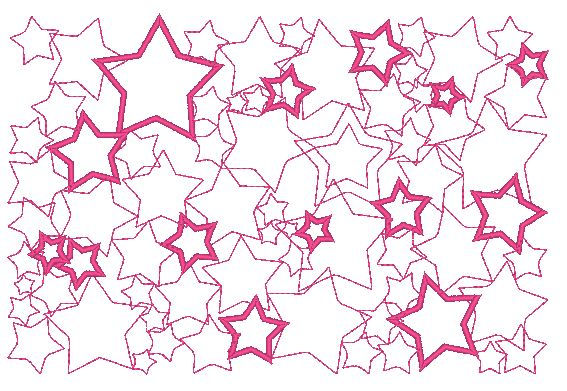 voll flächige Stickdatei Stern Sterne