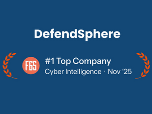 DefendSphere Recognized as the #1 Cyber Intelligence Startup of November 2025