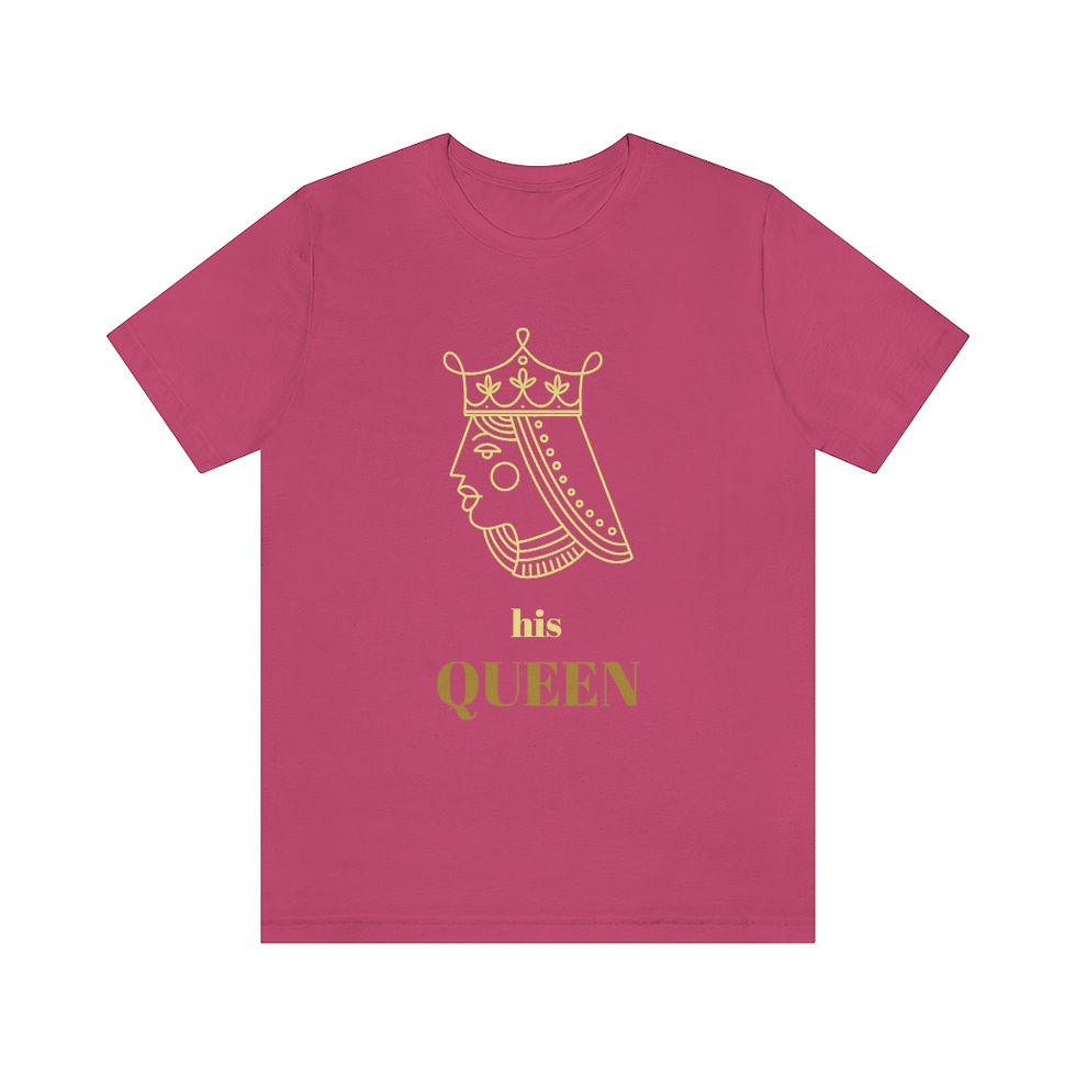Thumbnail: Queen of His Heart Short Sleeve Tee
