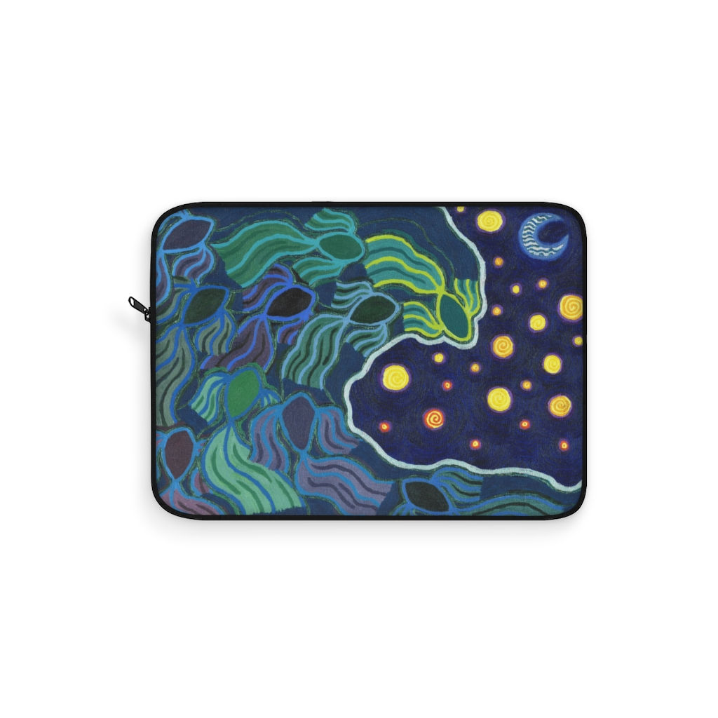 Wavy Night - Laptop Sleeve