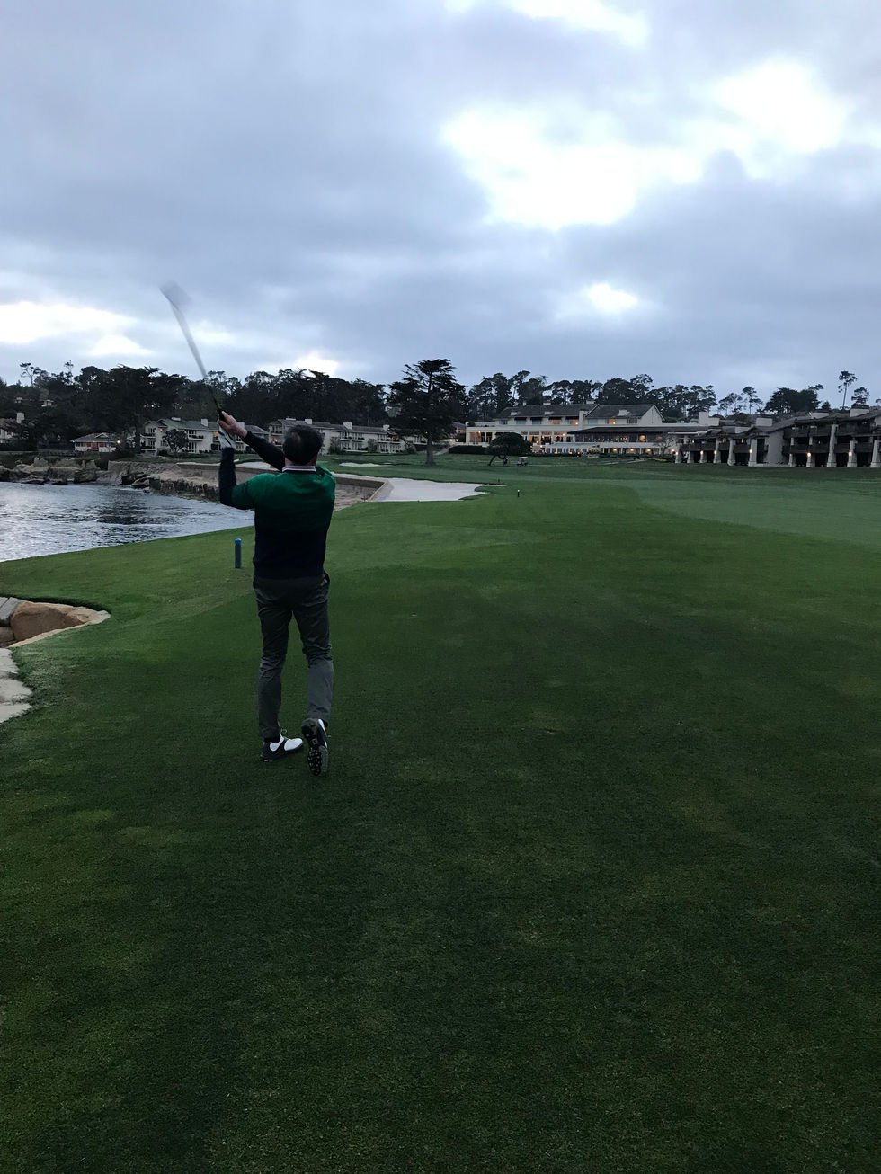 Pebble Beach, finishing hole, golf