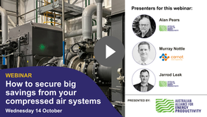 RECORDING | 14 October: How to secure major savings from your compressed air system