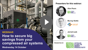 RECORDING | 14 October: How to secure major savings from your compressed air system