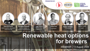 RECORDING | 13 August: Renewable heat options for brewers