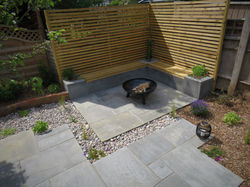 Pebble And Paved Garden Space
